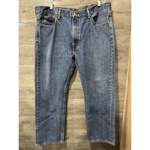 Levi's 505 Jeans Men 42x32 Regular Straight Fit Leg Fit Blue Denim Casual Pants